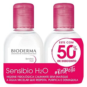 Kit Bioderma Sensibio H2O Com 2 Unidades De 100ml Cada