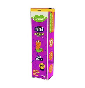Gel Dental Carmed Fini Minhocas Azedinhas Sabor Maçã Verde 70g