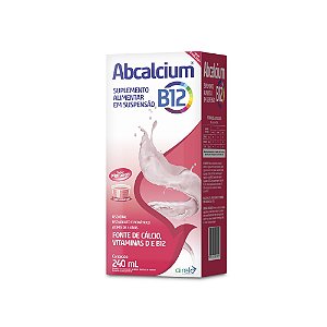 Suplemento Alimentar Abcalcium B12 Sabor Morango 240ml