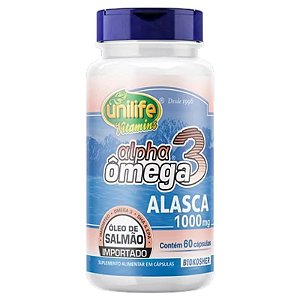 Suplemento Alimentar Alpha Ômega 3 Alasca 1000mg 60 Cápsulas