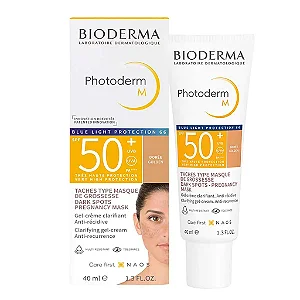 Protetor Solar Facial Matificante Bioderma Photoderm M FPS50 Dorée 40ml