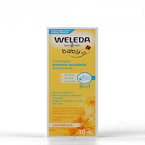 Creme Para Prevenir Assaduras Welada Baby Calêndula 30ml