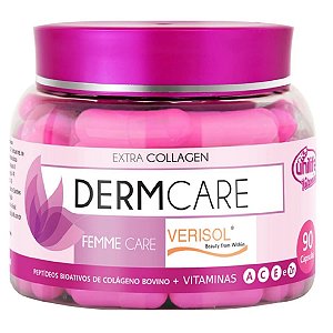 Femme Care Colágeno Hidrolisado Com Verisol 4.1 Unilife 90 Cápsulas