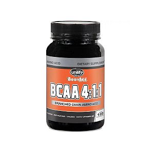 Suplemento Alimentar BCAA 4:1:1 BodyAge Unilife 180 Cápsulas