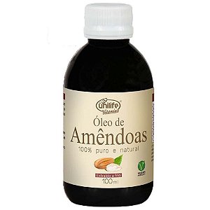 Suplemento Alimentar Líquido Óleo de Amêndoas 100% Puro Unilife 100ml