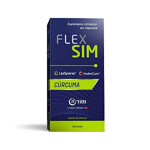 Suplemento Alimentar Flexsim Cúrcuma 30 Cápsulas
