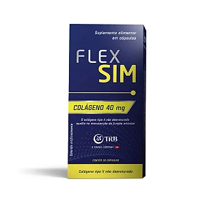 Suplemento Alimentar Flexsim Colágeno 40mg 30 Cápsulas
