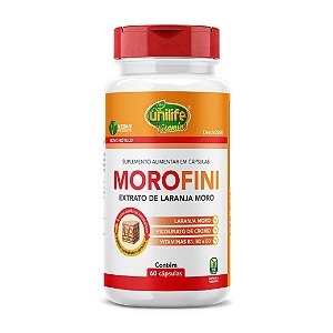 Suplemento Morofini Laranja Moro + Associações 500mg Unilife 60 Cápsulas