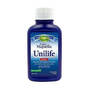 Suplemento Alimentar Líquido Leite de Magnésia Sabor Menta Unilife 120ml