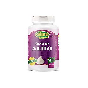 Suplemento Alimentar Óleo De Alho Unilife 150 Cápsulas