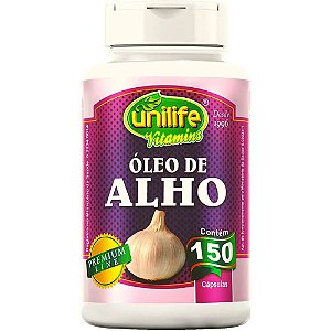 Suplemento Alimentar Óleo De Alho Unilife 150 Cápsulas