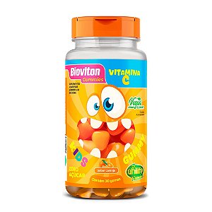 Suplemento Infantíl Vitamina C Bioviton Gummies Kids Sabor Laranja Unilife 30 Gomas