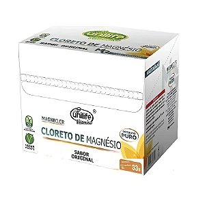 Suplemento Cloreto de Magnésio Em Pó Sabor Original Unilife Display Com 10 Sachês De 33g