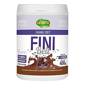 Shake Diet Fini Belt Unilife Sabor Chocolate 400g