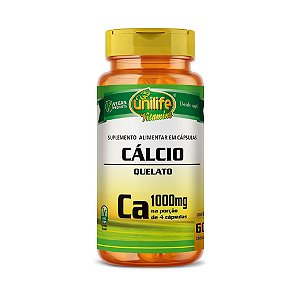 Suplemento Alimentar Cálcio Quelato 850mg Unilife 60 Cápsulas