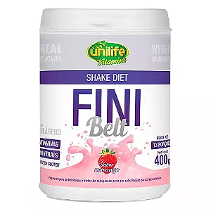 Shake Diet Fini Belt Unilife Sabor Morango 400g