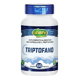 Suplemento Alimentar Triptofano Unilife 60 Cápsulas