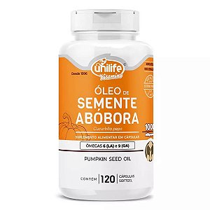 Suplemento Alimentar Óleo De Semente De Abóbora 120 Cápsulas