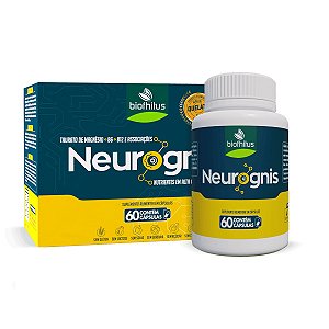 Suplemento Neurógnis Taurato de Magnésio+B6+B12 e Associações Biofhitus 60 Cápsulas