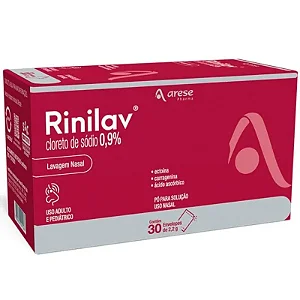Rinilav Lavagem Nasal Arese 30 Envelopes De 2,2g