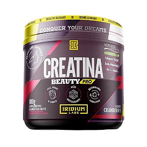 Suplemento Alimentar em pó Creatina Beauty Pro Sabor Cranberry Iridium Labs 180g