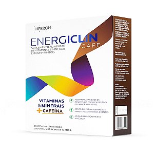 Suplemento Alimentar Polivitamínico Energiclin Caff Hebron 30 Comprimidos