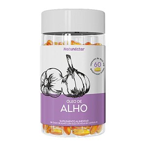 Suplemento Alimentar Óleo De Alho Natunéctar 60 Capsulas