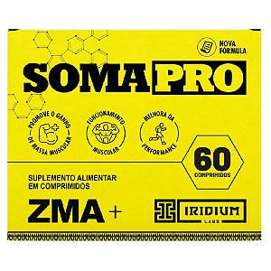 Suplemento Alimentar Soma Pro ZMA Iridium Labs 60 comprimidos
