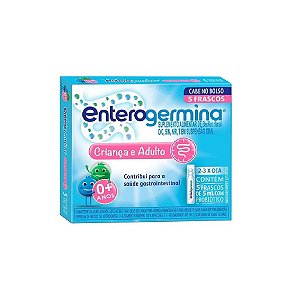 Suplemento Alimentar Líquido Enterogermina Display Com 5 Frascos De 5ml