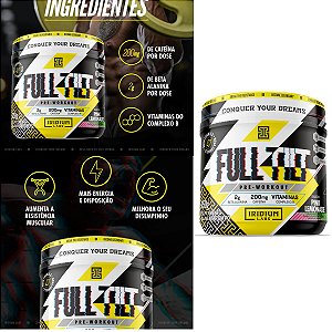 Suplemento Alimentar em Pó Pré-Treino Full Tilt Sabor Pink Lemonade Iridium Labs 150g