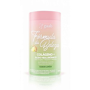 Suplemento Em Pó Fórmula Da Beleza Colágeno+Ácido Hialurônico Gaab Sabor Limão e Gengibre 200g
