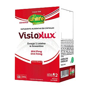 Suplemento Alimentar Visiolux 750mg Unilife 60 Cápsulas
