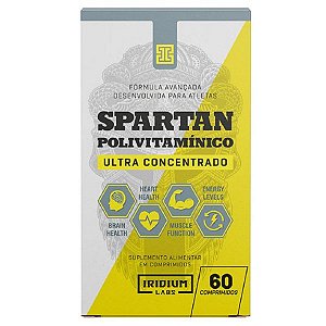 Suplemento Alimentar Spartan Polivitamínico Ultra Concentrado Iridium Labs 60 Comprimidos