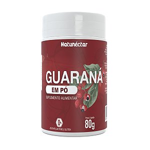 Suplemento Alimentar Guaraná Em Pó Sabor Guaraná Natunéctar 80g
