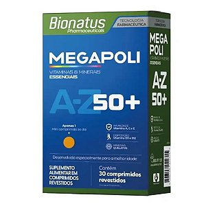 Suplemento Alimentar Megapoli A-Z 50+ Bionatus 30 Comprimidos Revestidos