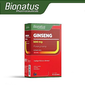 Ginseng 500 mg Bionatus 30 Cápsulas