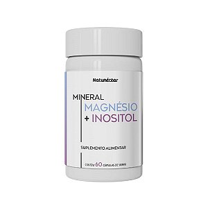 Suplemento Alimentar Mineral Magnésio + Inositol 500mg Natunéctar 60 Cápsulas