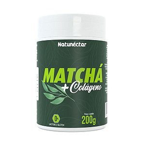 Suplemento Natural Matchá+Colágeno Em Pó Natunéctar 200g