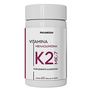 Suplemento Vitamina Menaquinona K2 MK7 Natunéctar 60 Cápsulas