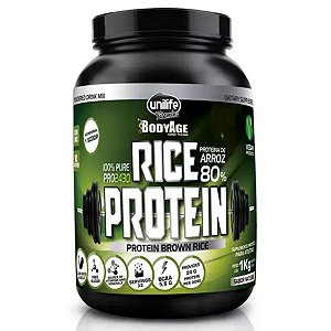 Suplemento Proteico Rice Protein Proteína de Arroz Sabor Natural Unilife 1kg