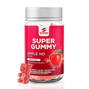 Suplemento Alimentar Super Gummy Apple HD Sabor Maça Super Nutrition 30 Gomas
