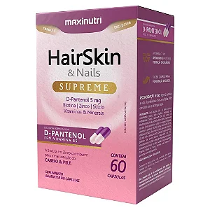 Suplemento Alimentar HairSkin Supreme D-Pantenol 60 Cápsulas