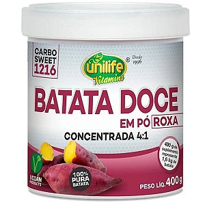 Batata Doce Roxa Em Pó 100% Pura Unilife 400g