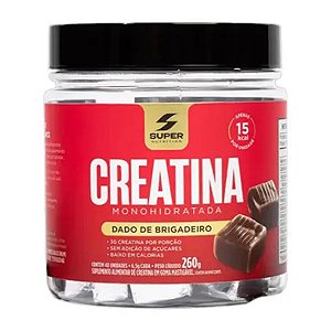 Suplemento Alimentar Creatina Monohidratada Sabor Dado de Brigadeiro Super Nutrition 40 Gomas