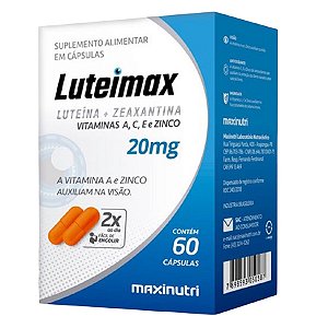 Suplemento Alimentar Luteimax 20mg Maxinutri 60 Cápsulas