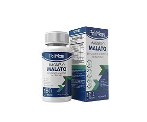 Suplemento Alimentar Magnésio Malato PoliMais 60 Cápsulas