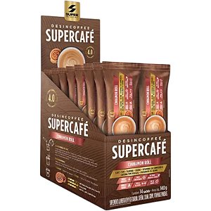 Suplemento Alimentar Desincoffee Supercafé Cinnamon Roll 14 Sachês