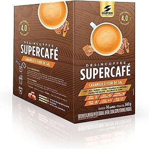 Suplemento Alimentar em Pó Desincoffe Supercafé Sabor Caramelo e Flor de Sal 14 Sachês