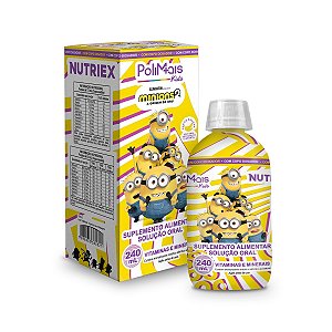 Suplemento Alimentar PoliMais Kids Minions Sabor Banana 240ml