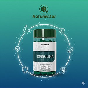 Suplemento Alimentar Spirulina Natunéctar 60 Cápsulas